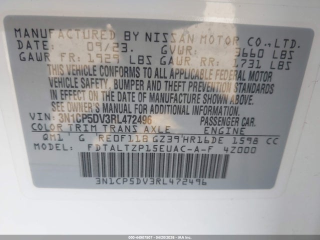 Nissan Kicks Sr Xtronic Cvt