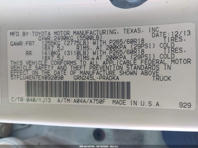 Toyota Tacoma Base V6