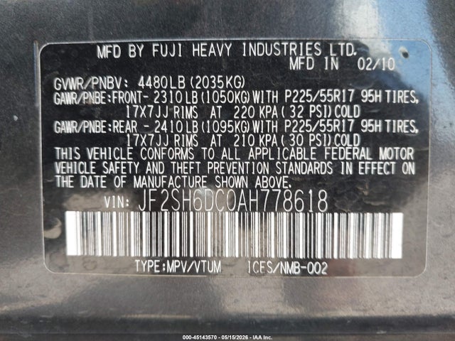 Subaru Forester 2.5x Limited