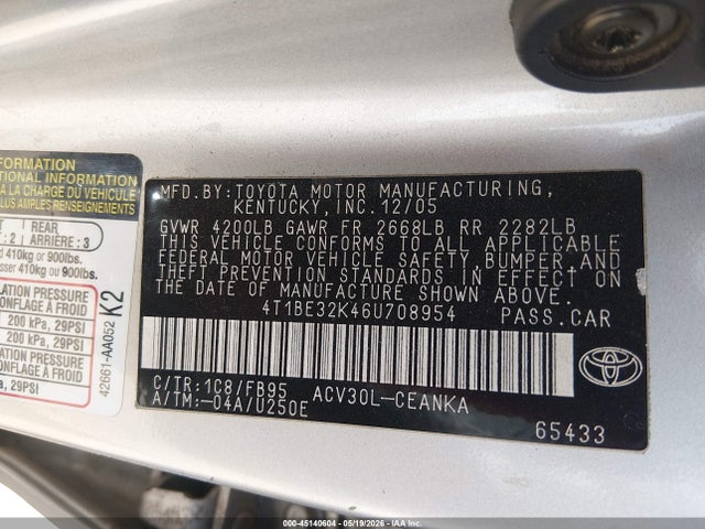 Toyota Camry Le