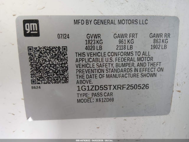 Chevrolet Malibu Fwd 1lt