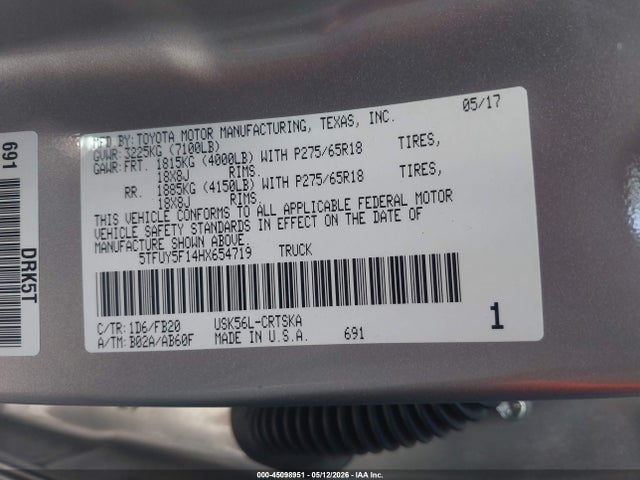 Toyota Tundra Sr5 5.7l V8