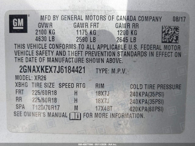 Chevrolet Equinox Lt