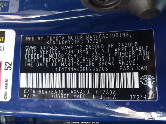 Toyota Camry Se