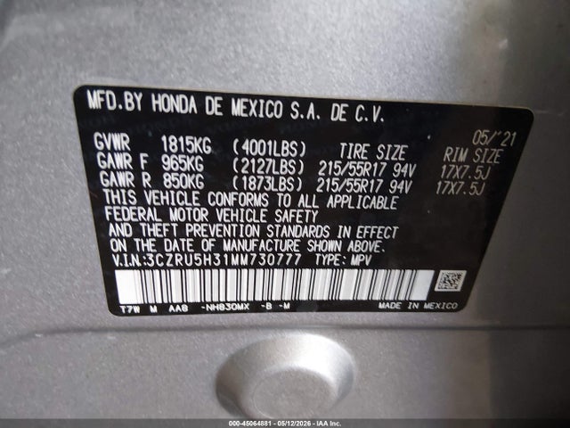 Honda HR-V 2wd Lx