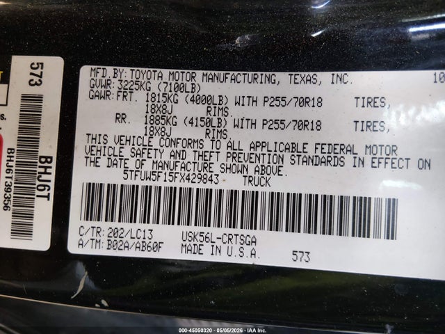 Toyota Tundra Sr 5.7l V8