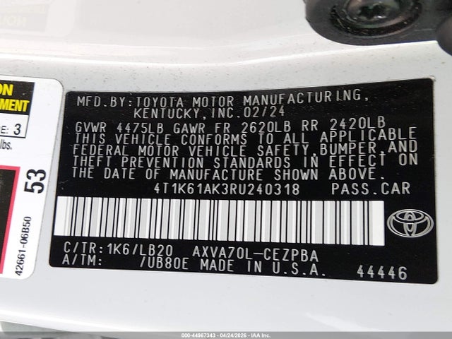 Toyota Camry Xse