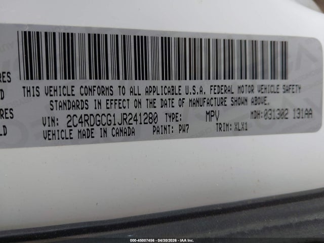 Dodge Grand Caravan Sxt