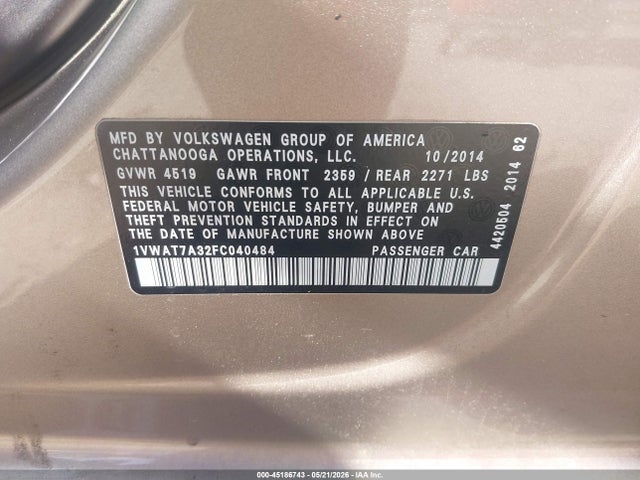 Volkswagen Passat 1.8t Wolfsburg Edition