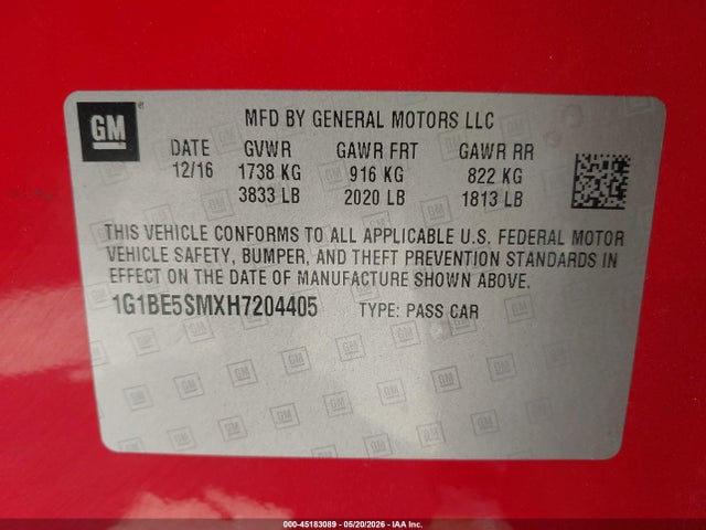 Chevrolet Cruze Lt Auto