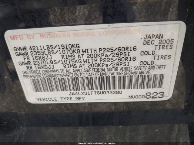 Mitsubishi Outlander Ls
