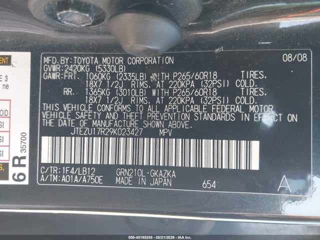 Toyota 4Runner Limited V6