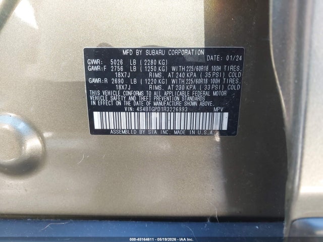Subaru Outback Touring Xt