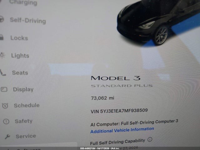 Tesla Model 3 Standard Range Plus Rear-wheel Drive