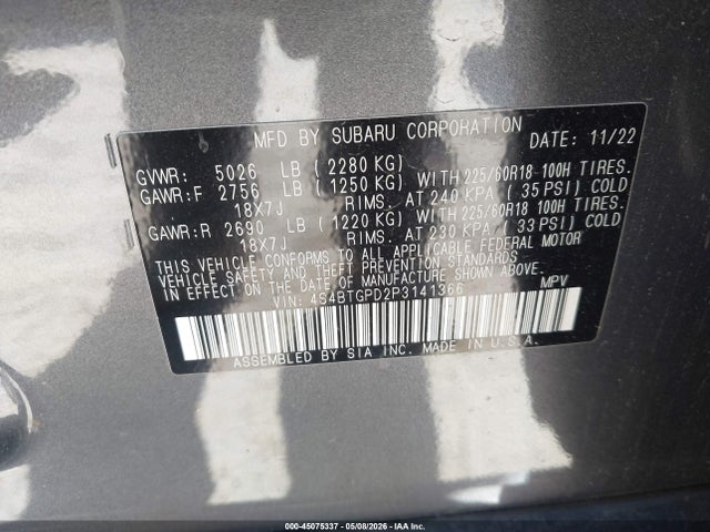 Subaru Outback Touring Xt