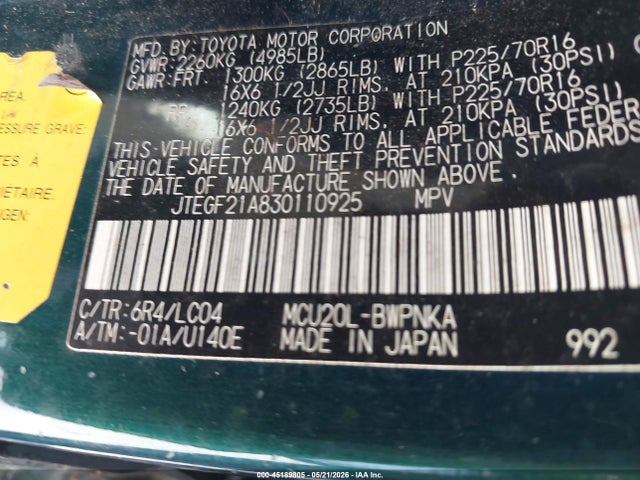 Toyota Highlander Limited V6