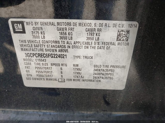 Chevrolet Silverado 1500 1lt