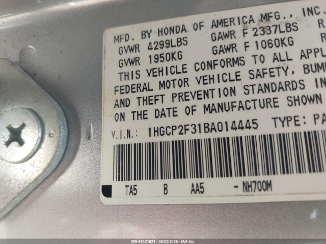 Honda Accord 2.4 Lx