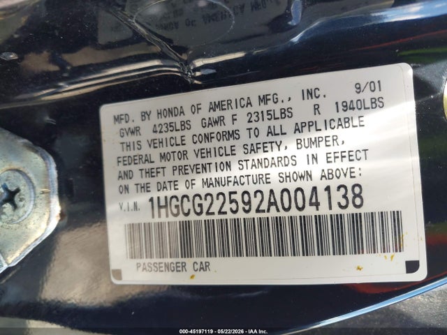 Honda Accord 3.0 Ex