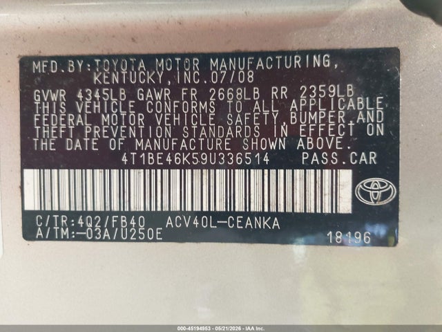 Toyota Camry Le