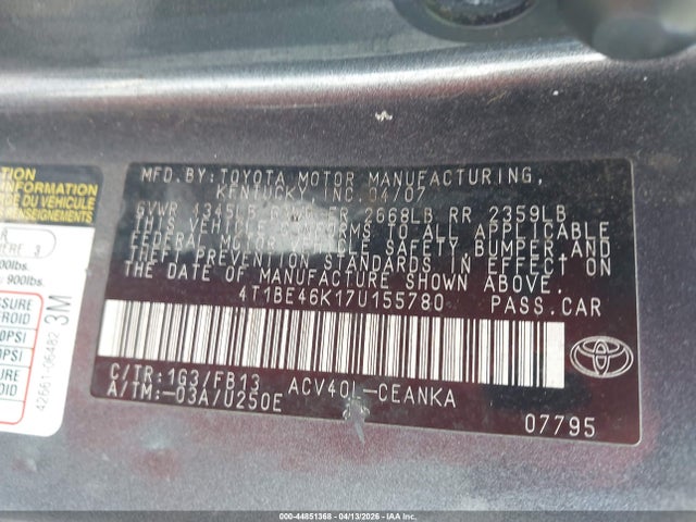 Toyota Camry Le