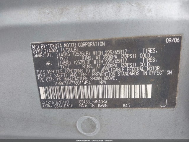 Toyota RAV4 Limited V6