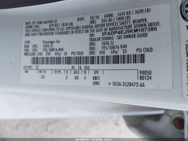 Ford Fiesta Se