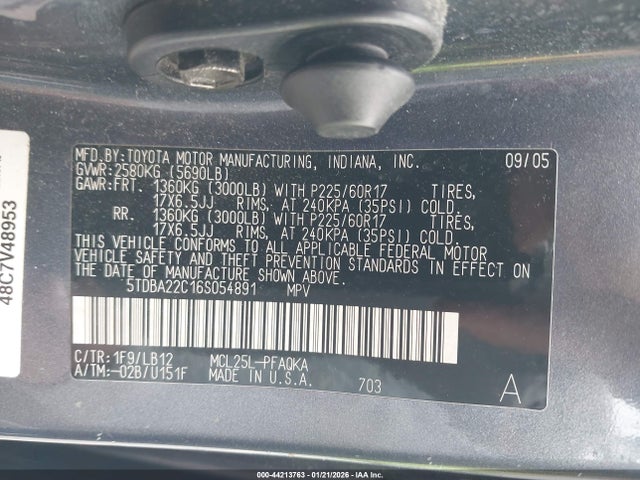 Toyota Sienna Xle Limited