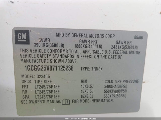 Chevrolet Express Work Van
