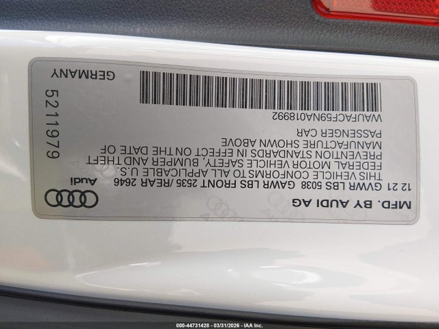 Audi A5 Premium Plus 45 Tfsi S Line Quattro S Tronic