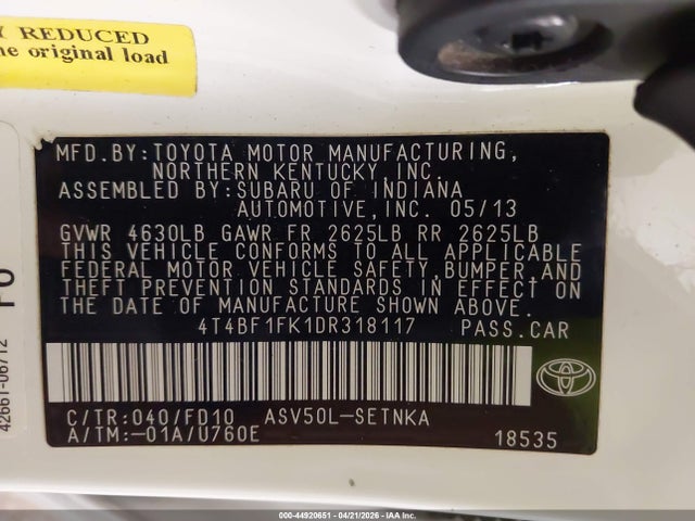 Toyota Camry Le