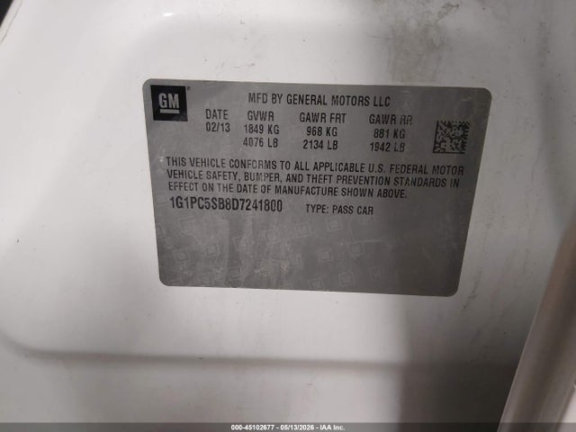 Chevrolet Cruze 1lt Auto