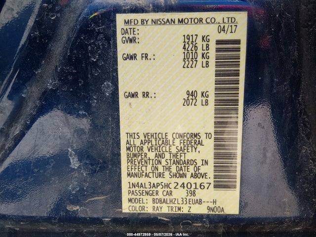 Nissan Altima 2.5 Sr