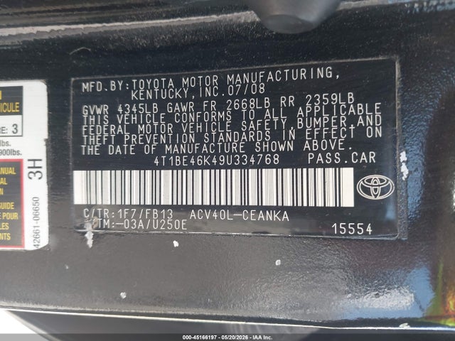 Toyota Camry Le