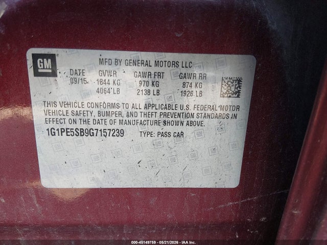 Chevrolet Cruze 1lt Auto