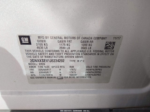 Chevrolet Equinox Lt