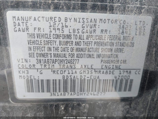 Nissan Sentra Sv