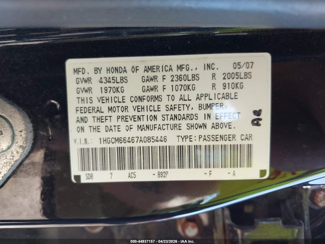 Honda Accord 3.0 Se