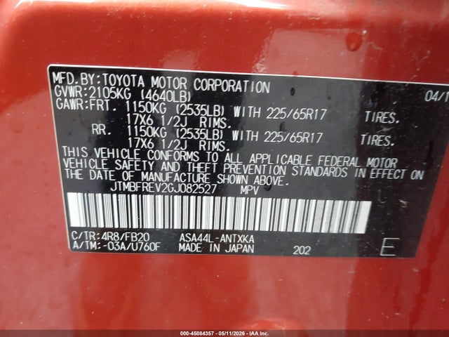 Toyota RAV4 Le