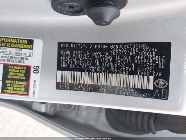 Toyota Corolla Le