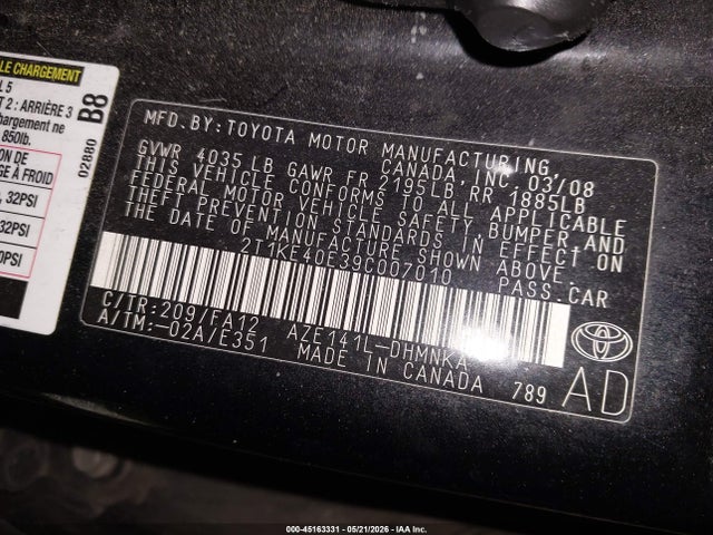 Toyota Matrix S