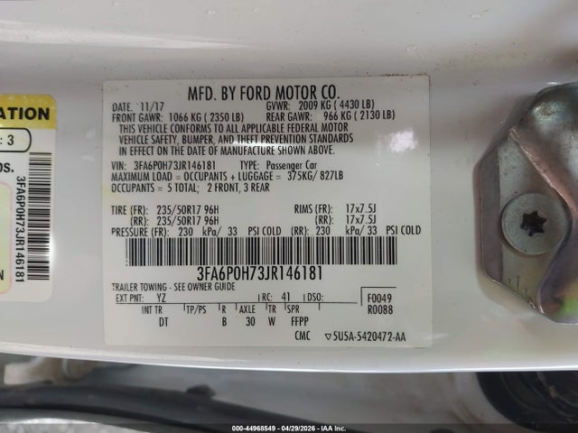 Ford Fusion Se
