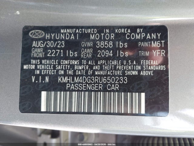 Hyundai ELANTRA Sel