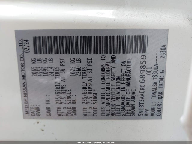 Nissan Rogue S Fwd