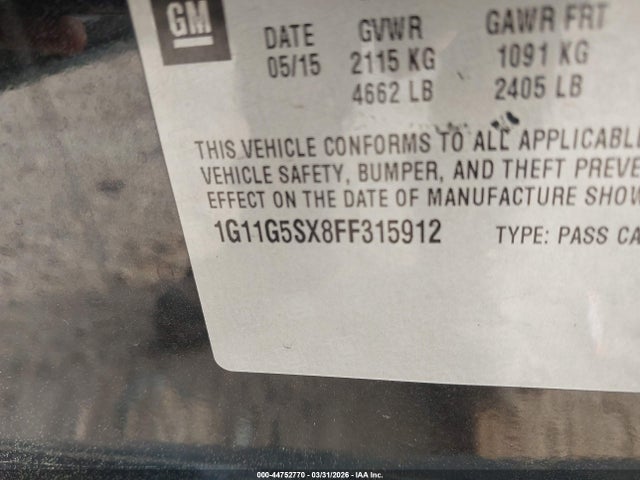Chevrolet Malibu 2lz