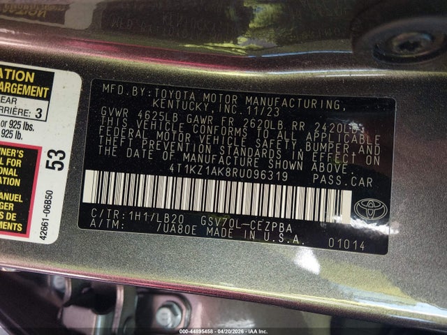 Toyota Camry Xse V6
