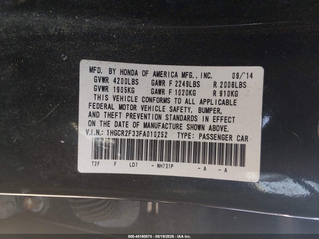 Honda Accord Lx