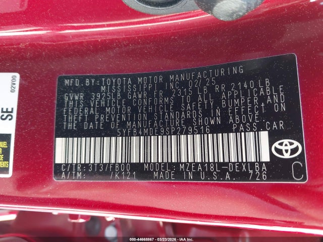 Toyota Corolla Le