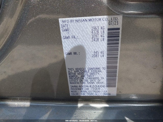 Nissan Altima Sl Fwd
