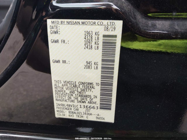 Nissan Altima S Fwd